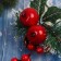 Decor "Winter Dreams" Apples snowy spruce branches of cones, 16 cm