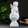 Figure "Angel lying on the ball" 18x24x51cm white