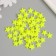 Decor for creativity plastic "Stars" neon yellow set 50 pcs 1.4x1.4 cm