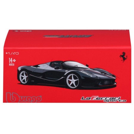BBURAGO Ferrari Laferrari Aperta, Die-Cast, 1:43 machine, Red color-11