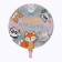 Shard foil circle 18 "Happy Birthday. Beasts", with a substrate
