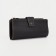 Male purse on a button, for bills, for cards, for coins, black color