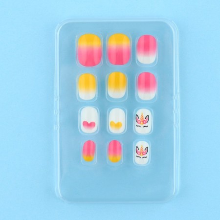 Children's false nails "Magic Unicorn", 12 pcs-2
