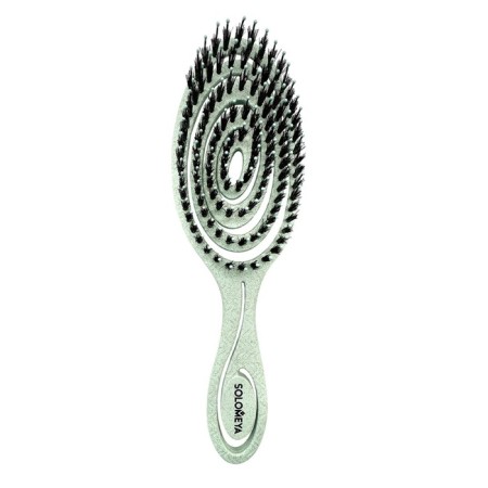 Solomeya Bio-Bio Hair, Mobile, with natural bristles, green
