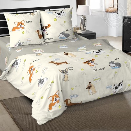 Bed linen 1.5sp artpostelka "Lucy" 143x215, 150x214, 70x70cm 2pcs