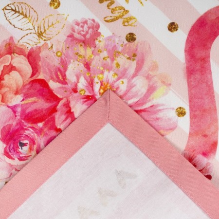 Path on the Ethel Flamingo table 30x70 cm, 100% cotton, sarzha 190 g/m2-5