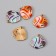 Decor for creativity Metal "School backpack" enamel mix 2x1.8 cm