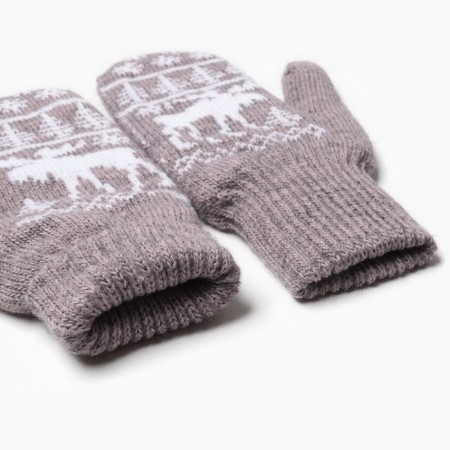 Female mittens, purple color, size 18-2