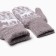 Female mittens, purple color, size 18