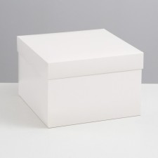 The box is folding, cover is, white, 30 x 30 x 20 cm
