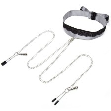 Fife Shades of Grey Play Nice collar with nipples, satin