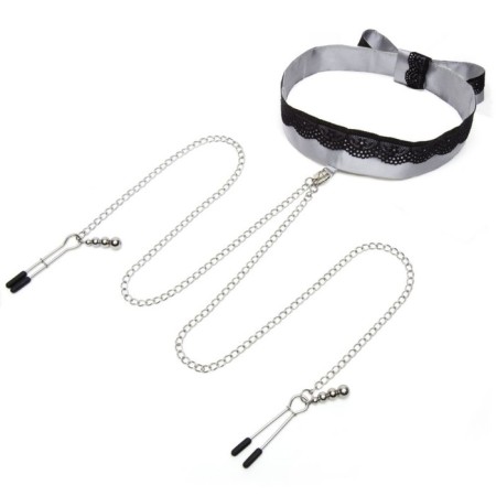 Fife Shades of Grey Play Nice collar with nipples, satin