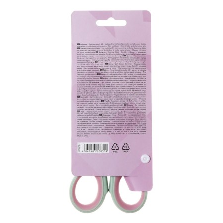 Scissors 16 cm Erichkrause "Endeavor Manga", double sharpening, anti -slip rubber inserts, mix, euro suspension-6