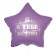 Foil ball 18 "I believe in you", star, set of 50 pcs.