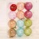 Set of balls plastic D-6 cm, 12 pcs "Jenna Transparent" mix