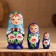 Matryoshka "Chamomile with Hands" 11cm, 3 puppet, manual painting, mix