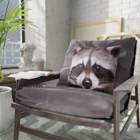 Decorative pillow "raccoon"-1