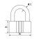 Sibrtekh-hinged castle ZNO2-21, 80 mm