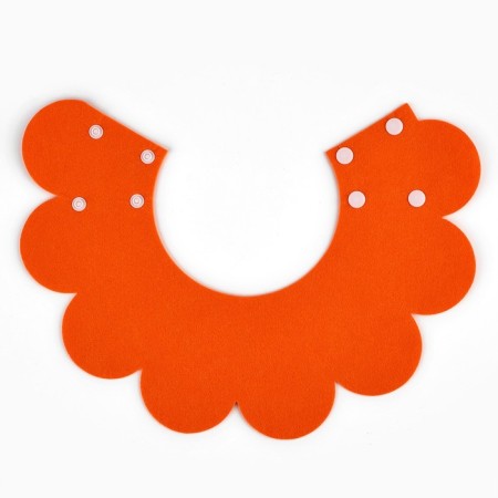 Soft collar for animals Fright, orange cent, size L-2