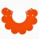 Soft collar for animals Fright, orange cent, size L
