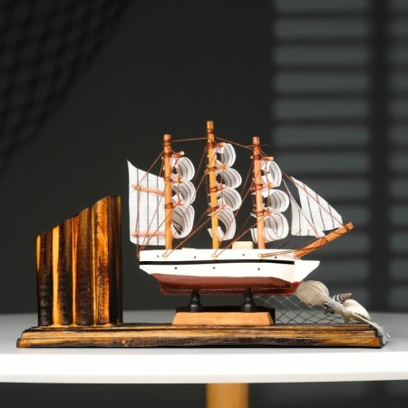 Set of desktop "Dream ship" with a stand for pens, 15 x 22 x 7 cm-5