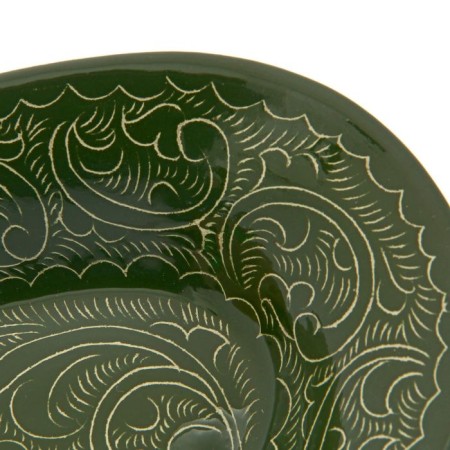 The herringard Rishtan ceramics "Patterns", 24 cm, green-2