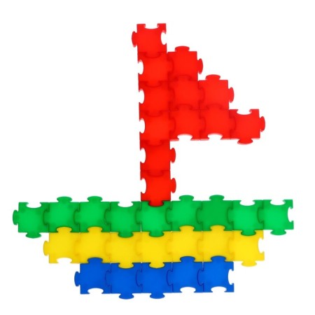 Constructor training "Smart Puzzles", 138 details, a set of cards-2