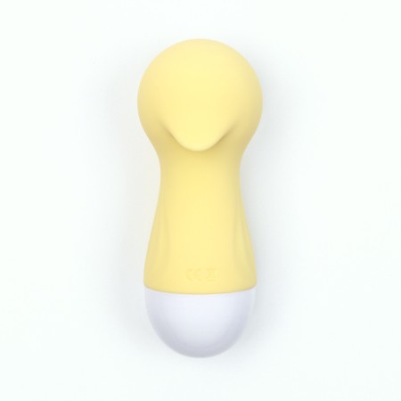 Contactly vacuum-wavy stimulator of the clitoris Lilo, ZU USB, silicone, yellow-4
