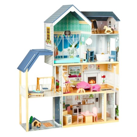 Duke Paramo Doll Wooden "Madelin Avenue", four -story, with furniture-6