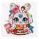 Diamond mosaic sticker for children "Cute Bunny", 9 x 9 cm, set for creativity