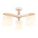 Suspended chandelier Ambrella TR83115/3 WH/LW, E27, 3x40W D580x320 mm, white, light wood