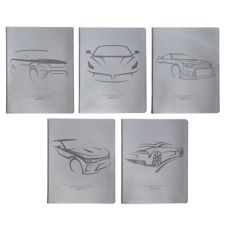 A notebook of 96 sheets in the car "Auto Contour", the cover coated cardboard, mix