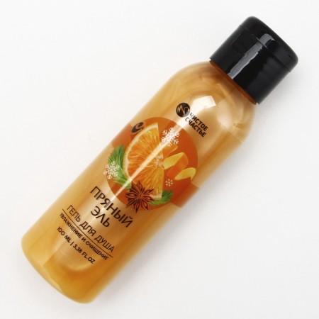 Shower gel, 100 ml, spicy ale aroma, pure happiness-2