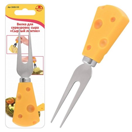 Fork for serving cheese multidide "cheese slice", size 12.5x3.5 cm
