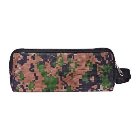 The mild "Millitari" pencil case, 3 departments, 90 x 215 x 80 mm, with a pen, mix-3