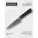 Knife kitchen vegetable Magistro Hinshitsu, stainless steel, 10.6 cm, black