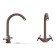 Kitchen mixer Ulgran U012-307, two-wound, Terracotta color
