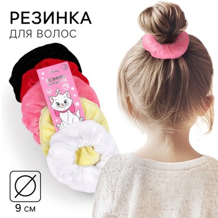 Hair elastic band 9 cm, cat Marie color mix