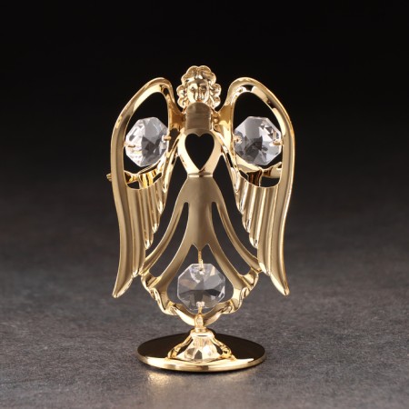 Souvenir "Angel", on a stand, with crystals, 5x4x9 cm-2
