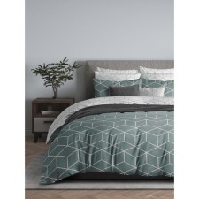 Bed linen 1.5 joint venture Lounge Green, size 150x214 cm, 143x215 cm, 70x70 cm - 2 pcs