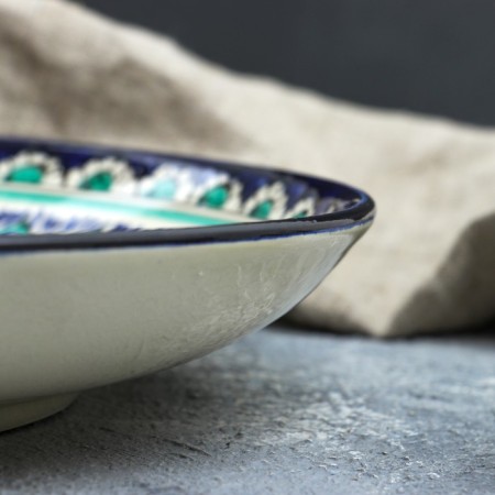 Largan Rishtan ceramics "Patterns", 31 cm, blue-2