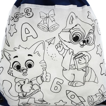 Bag for painting "Beasts" 34x40 cm, spanbond-4