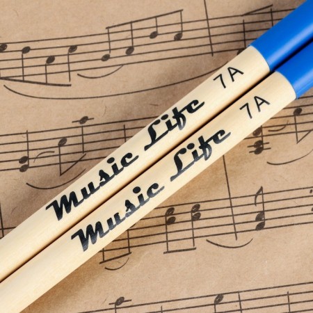 Drum sticks Music Life, 7a, maple, blue-1
