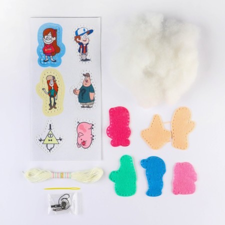 A set of felt with perforation, "Gravity Falls"-2