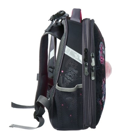 School backpack 38 x 30 x 16 cm, ergonomic back, stavia "unicorn", gray-3