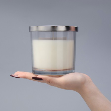 Aromatic giant in a glass "Tropical coconut", soy wax, 10x10 cm-6