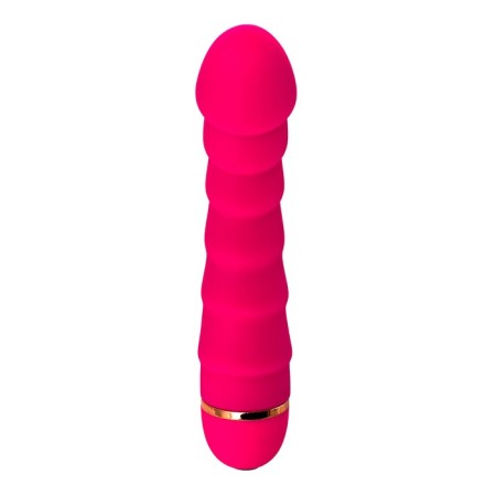 Vibrator "Pitches-Fruits", silicone, pink, 16 cm-1