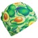 Hat of swimming adult onlytop "avocado", fabric, girth 54-60 cm
