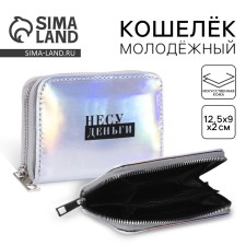 A wallet with a holographic effect “I Carry Money”, 12.5x9x2 cm