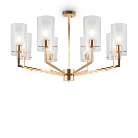 Suspended lamp 60W, 8XE14, 51.5x90 cm, French gold